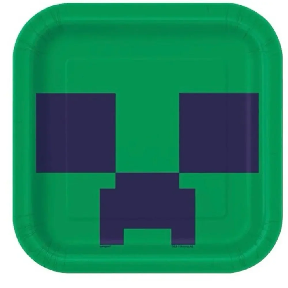 Minecraft Party Kit for 8 Birthday Tableware Set Plates Cups Napkins‎ NEW-NIB!!